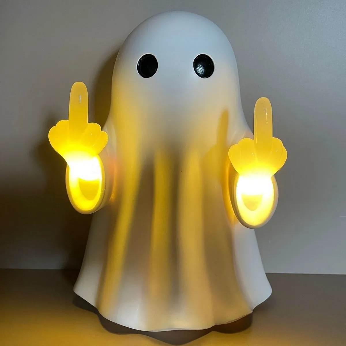 Halloween Ghost Finger Night Light Spooky Ghost Lamp Statue Cute Finger Night Light Ornaments Perfect for Indoor & Porch Halloween Decor 2026 - GBP £16.49 –P9